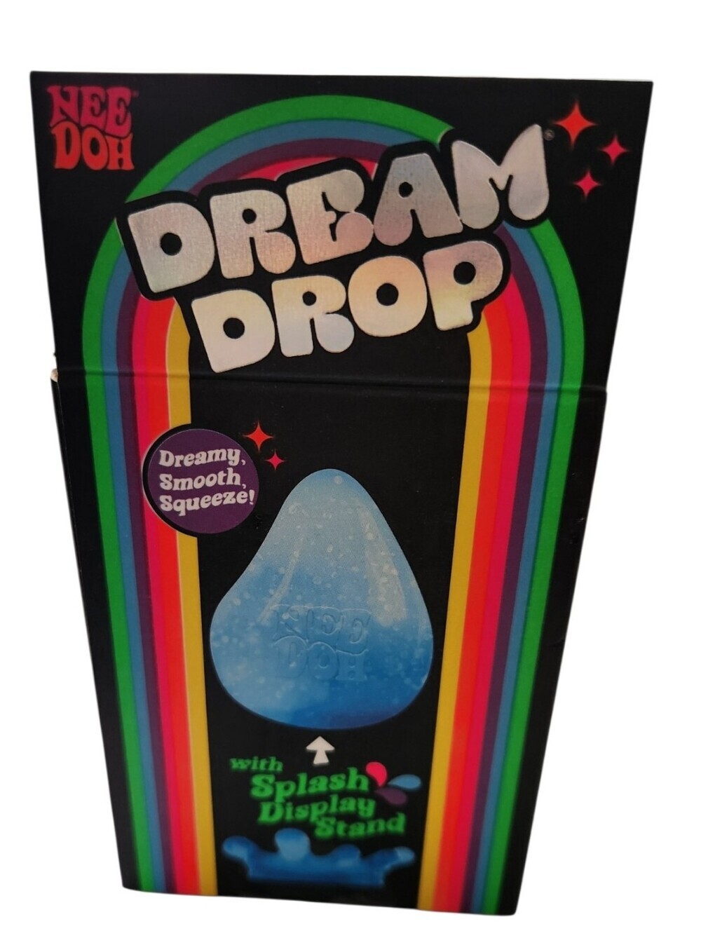 NEW NeeDoh Dream Drop Teal Dreamy Smooth Squeeze & Splash Display Stand Sparkle - Picture 4 of 6